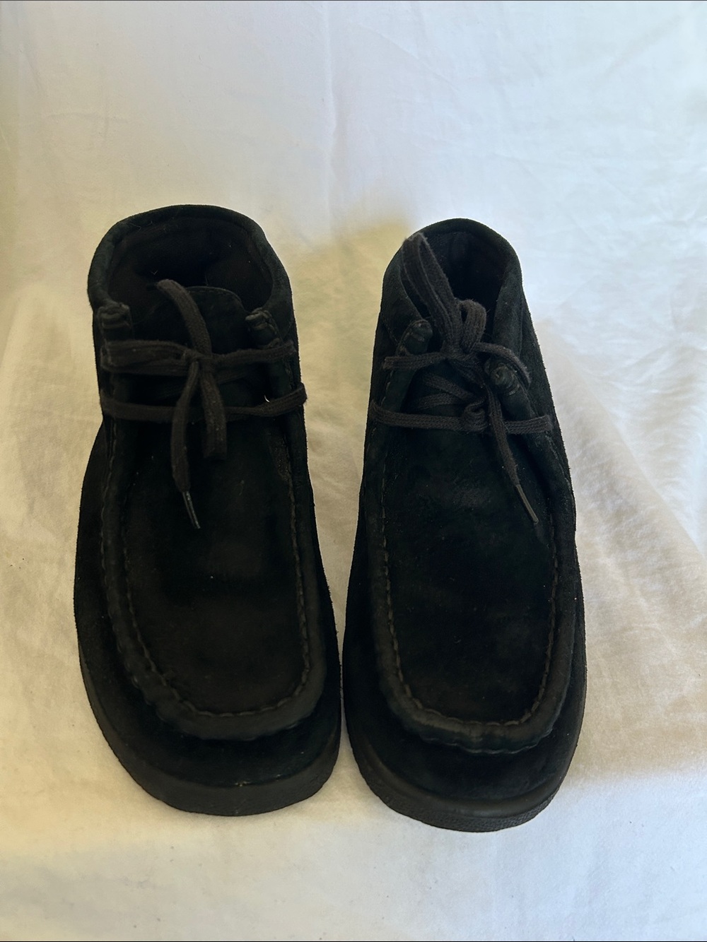 Hush Puppies Black Suede Chukka Boots